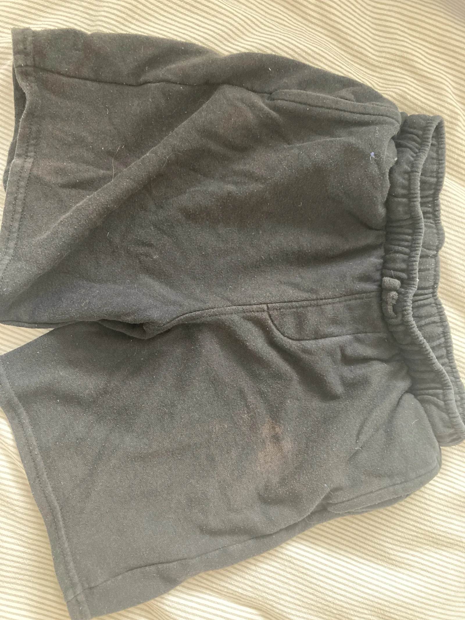 Black tracksuit shorts