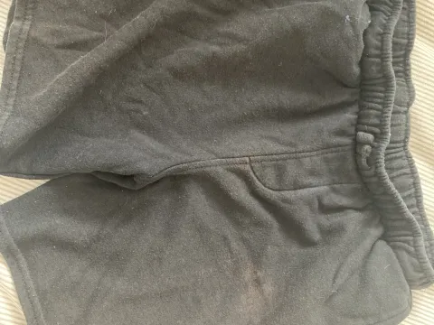 Black tracksuit shorts