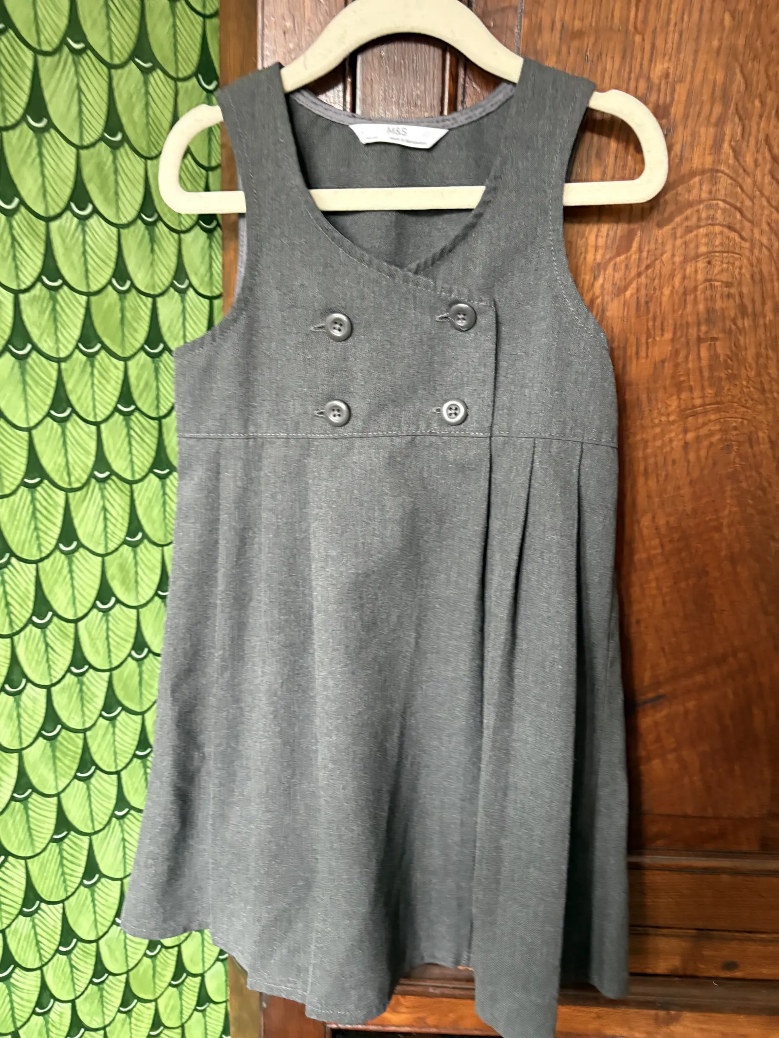Grey M&S Pinafore 4-5